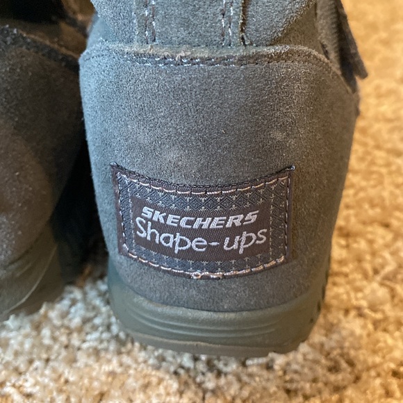 Skechers XF Bollard Wedge Shape-ups Leather Boot - Picture 5 of 16